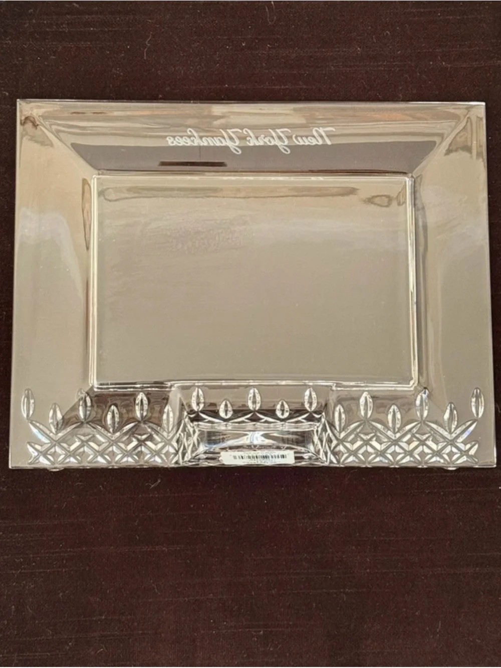 Waterford NY Yankees Waterford Lismore Crystal Frame (4x6)💙🤍